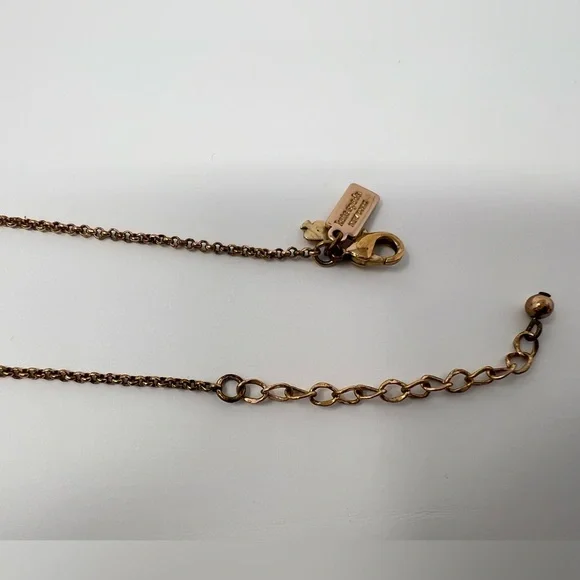 Pink Champagne Pendant Necklace Rose Gold Statement Jewelry Bridal Bride Wedding - Picture 14 of 17